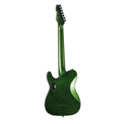 ESP LTD SCT-607B Stephen Carpenter Signature 7-String Baritone Electric Guitar - Green Sparkle image 2