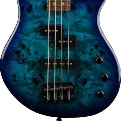 Jackson JS Series Spectra Bass JS2P 4-String Bass Guitar, Gloss Blue Burst image 2