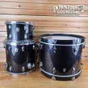 2012 Ludwig Classic Maple Shell Pack with Enduro Hard Cases - 12" 14" 20", Black Sparkle