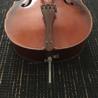 1951 Kay H10 Upright Double Bass 1/4 Size with pickup and soft padded case image 3