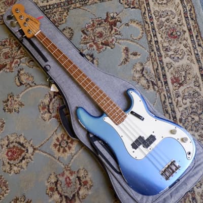 Keith Holland Custom PBASS-ANS #1279 - Electric Blue Metallic Nitro w/ Gator Transit Gig Bag image 3