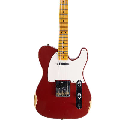2024 Fender Custom Shop Limited Edition Reverse '50s Telecaster Relic Aged Cimarron Red image 2