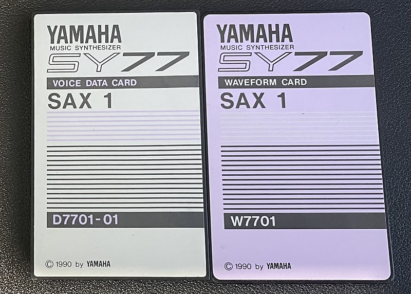 Yamaha SY77 Sound Card Set Sax 1 image 1