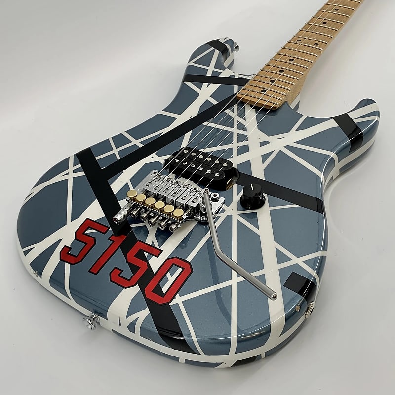 EVH 5150 Custom Frankenstrat ★ Blue, White & Black EVH | Reverb