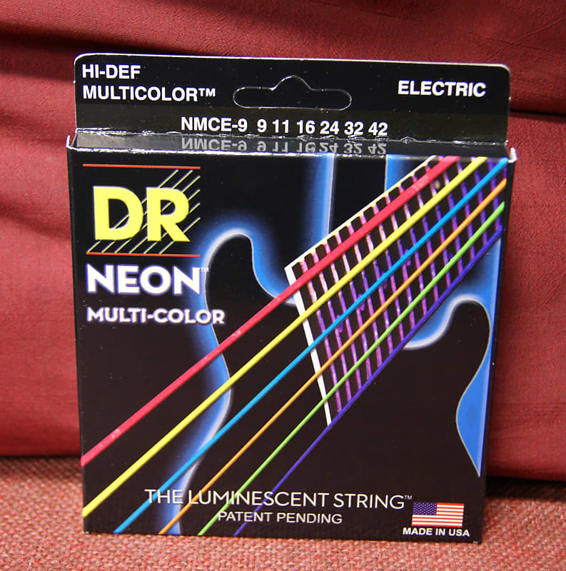 DR Neon NMCE 9 multi colour electric guitar strings 9 42 Reverb UK