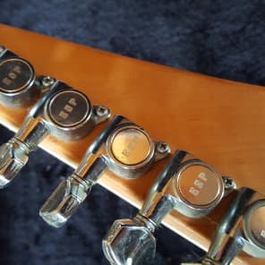ESP Left Handed Custom Shop Mirage Deluxe c1985 Dark Red Sunburst image 6