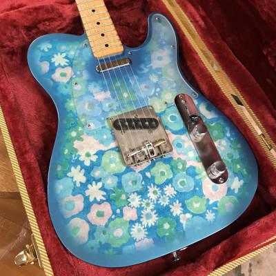 Crook T-Style Blue Flower Matching Headstock McVay Bender Telecaster for sale