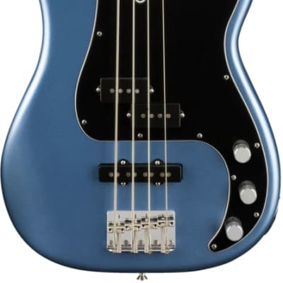 Fender American Performer Precision Bass - Maple Fingerboard, Satin Lake Placid Blue image 1