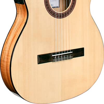 Cordoba C5-CET Limited Nylon String Acoustic-Electric Thinline Guitar, Natural image 2