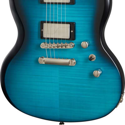 Epiphone Prophecy SG Electric Guitar, Blue Tiger Aged Gloss image 2