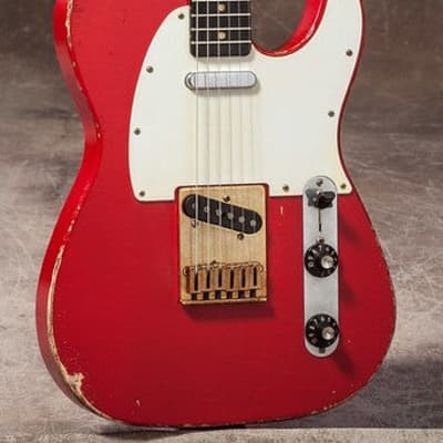 2023 Nacho Telecaster Muddy Waters *Custom Color* Aged Manzana Red #38007 for sale
