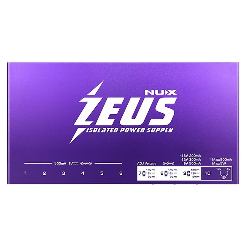 NuX Zeus Isolated Power Supply for Pedalboard w/ FREE Same Reverb