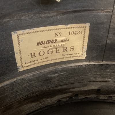Rogers Hal Blaine's Original "Tommy Sands" Drum Set. Authenticated!! 1950s - Blue Sparkle image 15