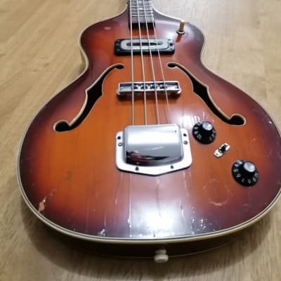 Rare 1964 Hoyer German Bass Vintage @ Hofner Warwick Violin Framus Klira 500/1 Fender Gibson Eko  Meazzi Crucianelli Eko Vox image 8