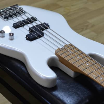 Charvel PRO-MOD San Dimas 5-String Bass - Caramelised Maple Fingerboard, Platinum Pearl B Stock image 9