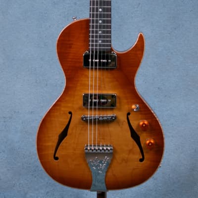 B and G Step Sister Cutaway P90 Electric Guitar - Honey Burst - CR210700176 - Clearance-Honey Burst for sale