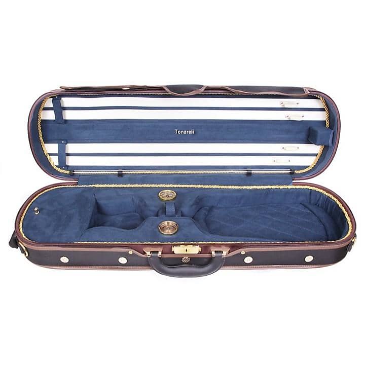 Tonareli Deluxe Violin Case - Blue Interior | Reverb