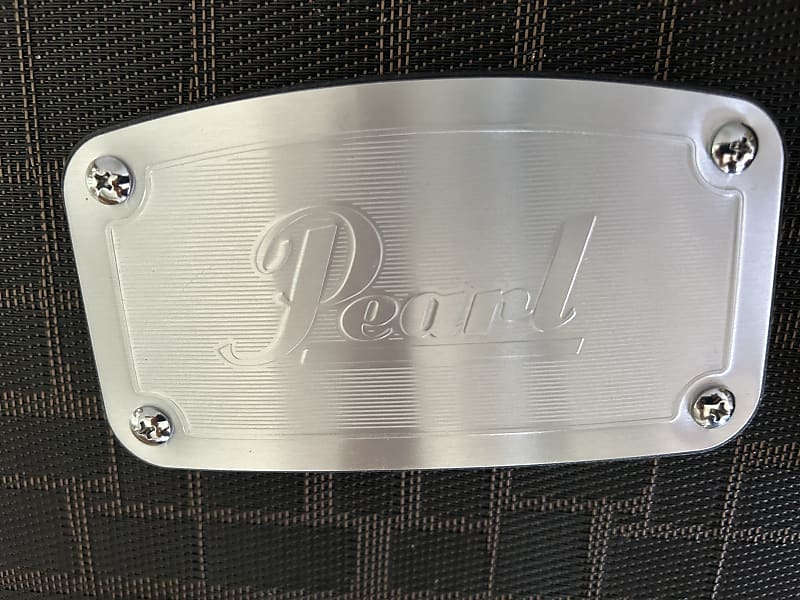 Pearl Bass drum mount cover plate Silver aluminum Reverb