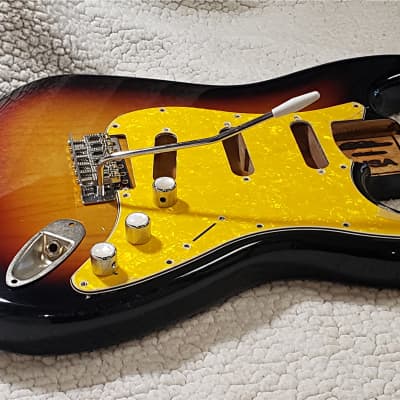 Top quality USA made Alder gloss Nitro body in "3 tone sunburst". Made for a Strat neck.#3TNS-1. only 3lb ,11 ounces. Free pick guard while supplies last. image 11