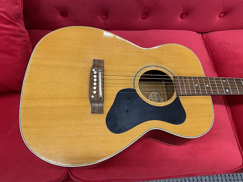 Madeira By Guild A-2 Acoustic Guitar 1970's Natural Made in Japan