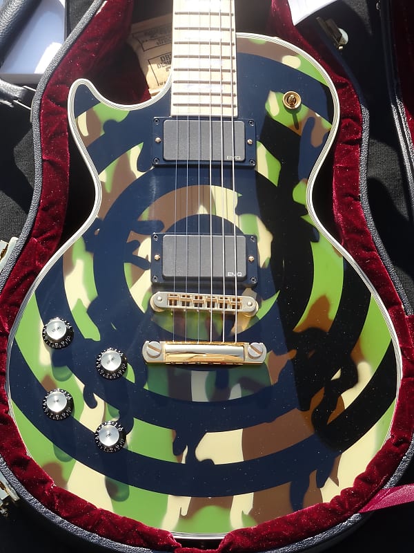 Gibson Zakk Wylde Camo Les Paul Custom 1st Lefty Lefthand Handsigned by Zakk Wylde LH image 1