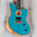 Fender American Acoustasonic Jazzmaster Guitar, Ocean Turquoise, Ebony Fretboard