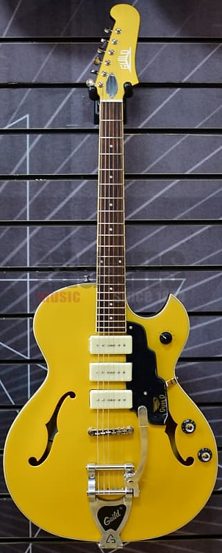 Guild Newark St. Starfire I Jet90 Satin Gold Electric Guitar | Reverb