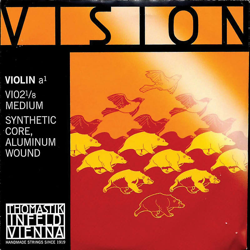 Thomastik Thomastik Vision 1/8 Violin A String - Medium - Aluminum/Synthetic image 1