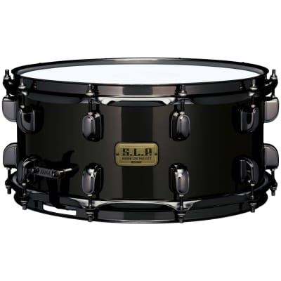 Tama SLP Black Brass Snare Drum, 6.5x14 Inch image 1