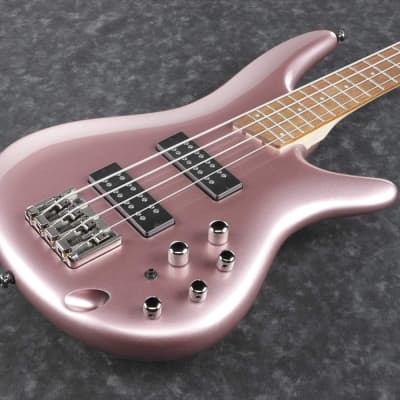 Ibanez Soundgear SR300E 4-String Electric Bass - Pink Gold Metallic image 2