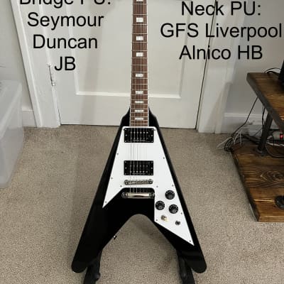 Edwards Flying V Copy MADE IN JAPAN E-FV-120D ESP MIJ CIJ - Black | Reverb