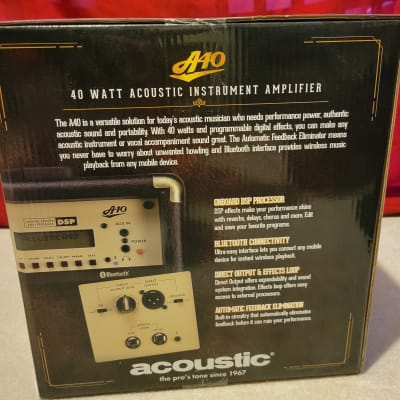 Acoustic A40 40 Watt Acoustic Guitar Combo Amp image 3