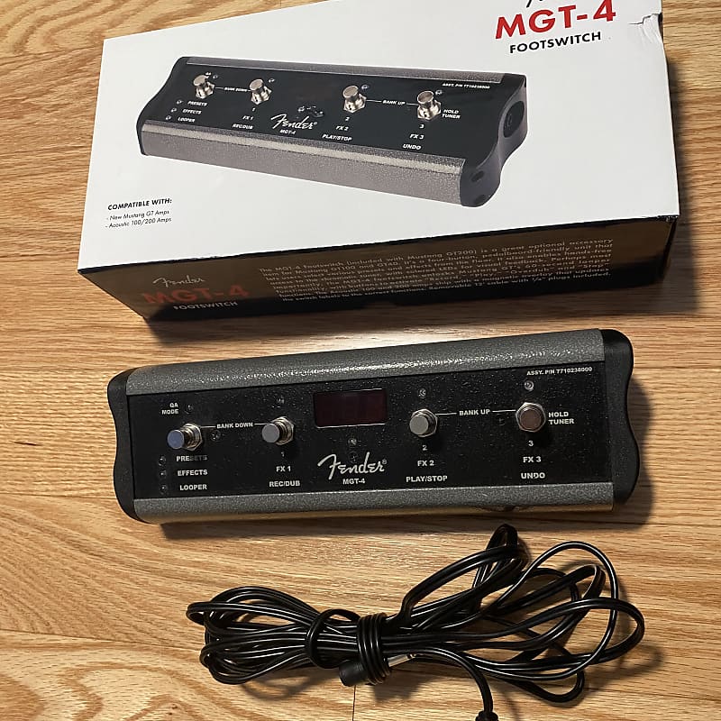 Fender 0994071000 MGT4 Mustang GT 4Button Footswitch with Reverb