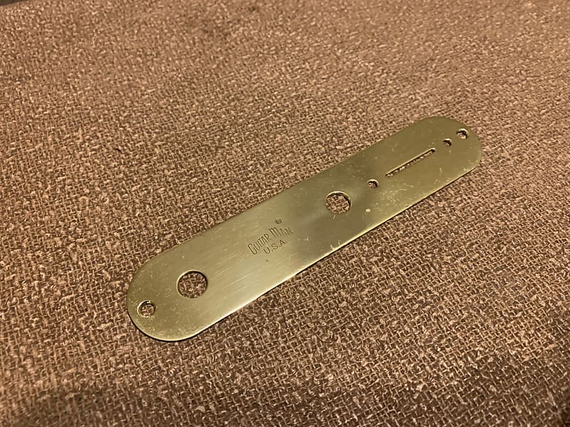 NOS Brass Man Brass Telecaster Control plate Charvel Reverb