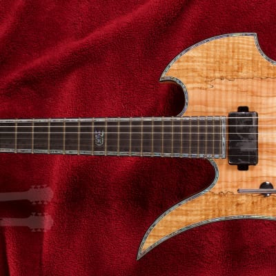 B.C. Rich Mockingbird Extreme Exotic with Floyd Rose Left Hand EXMGFRSMLH 2020 Spalted Maple image 2