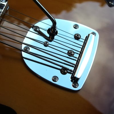 VINTAGE REVO Series 'Custom Supreme' Baritone VI Semi-Acoustic Guitar ~ Tobacco Sunburst, 3, 93 KG image 10