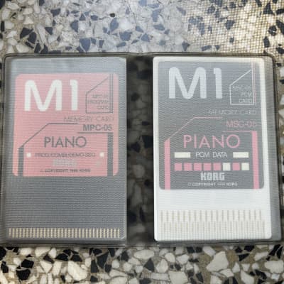 Korg M1 Piano PCM and Program Expansion Card Set