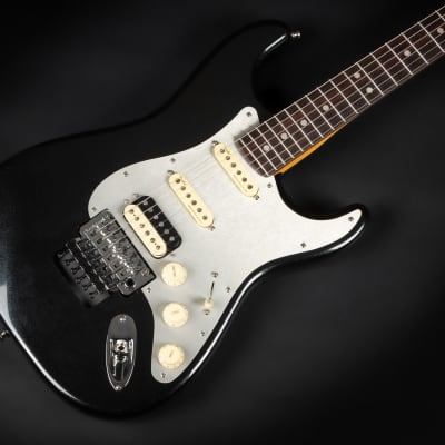 2021 Fender American Ultra Luxe Stratocaster RW Floyd Rose HSS - Mystic Black | USA Matching Headstock | COA OHSC image 6