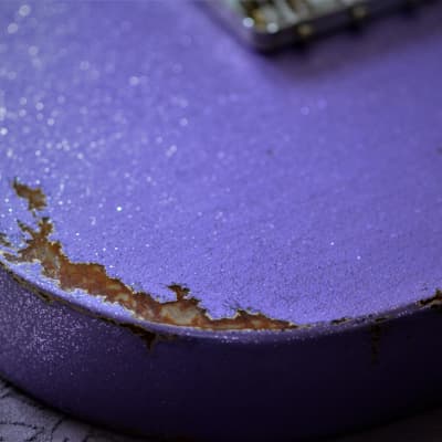 Fender Telecaster American Performer Relic 2019 Lavander Purple Sparkle Duncan Tele Stack image 12