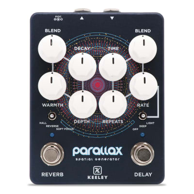 New Keeley Parallax Spatial Generator Reverb and Delay Guitar Effects Pedal