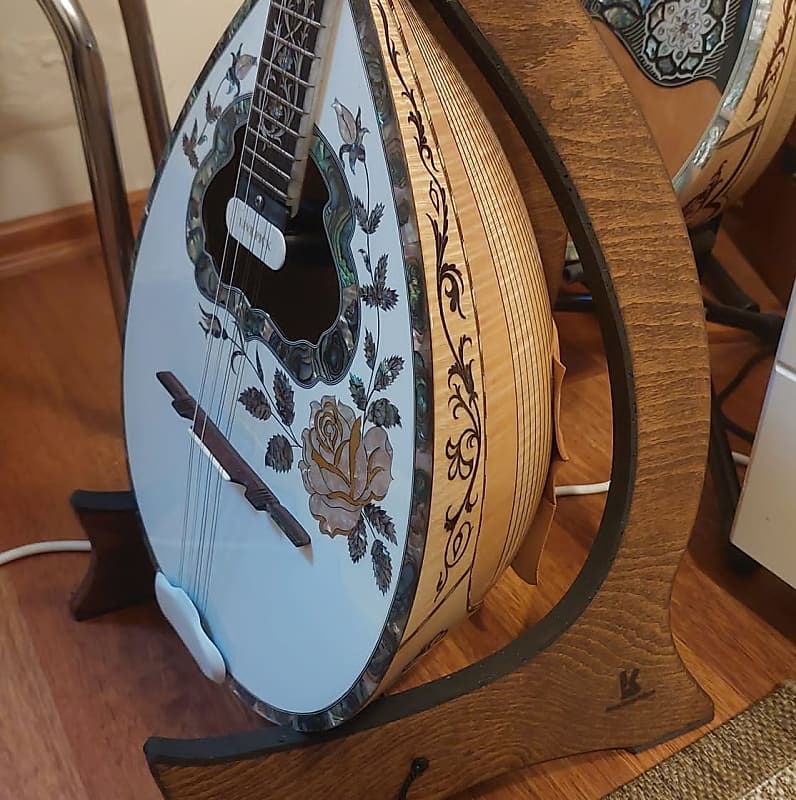 Wooden Stand for Bouzoukis, Mandolins, Baglamas and Banjos Reverb