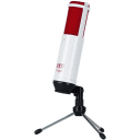 MXL TempoWR USB Vocal Condenser Podcast Recording Microphone Mic White/Red