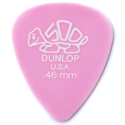 New Dunlop 41P.46 Pink Delrin Standard .46mm Guitar Picks, 12-pack image 2