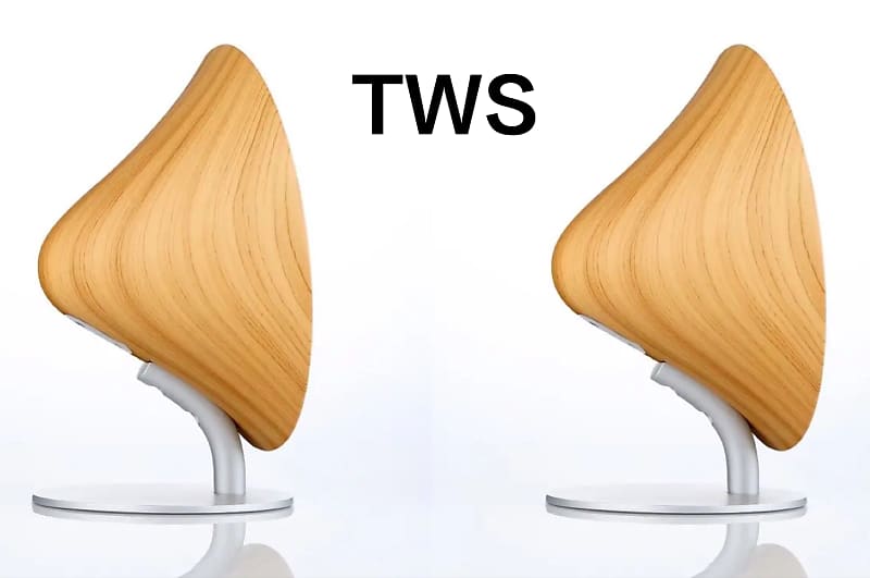 Retro Bluetooth Speaker - TWS Wood color image 1