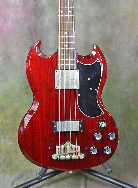 Late 1970's Greco EB500 EB0 SG Cherry Electric Bass Guitar