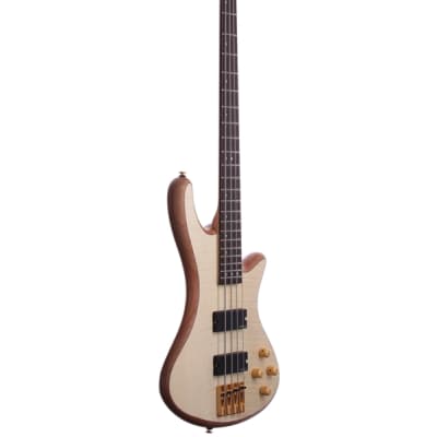 Schecter Stiletto Custom 4 String Bass Natural image 8