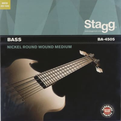 Stagg BA-4505 Medium Nickel String Set for Bass Guitar for sale