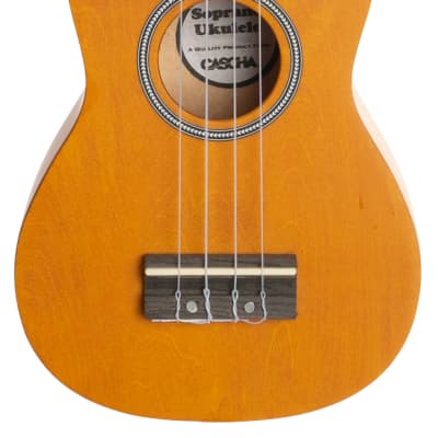 CASCHA HH 3973B Multilingual Gelb Sopran Ukulele inkl. Tasche / B-Ware image 2