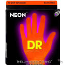 DR Strings Hi-Def Neon Orange Colored Electric Guitar Strings: Light 9-42