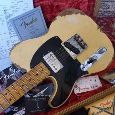 Fender Custom Shop 51 Telecaster Heavy Relic Left Handed 2016 - Faded Nocaster Blonde for sale